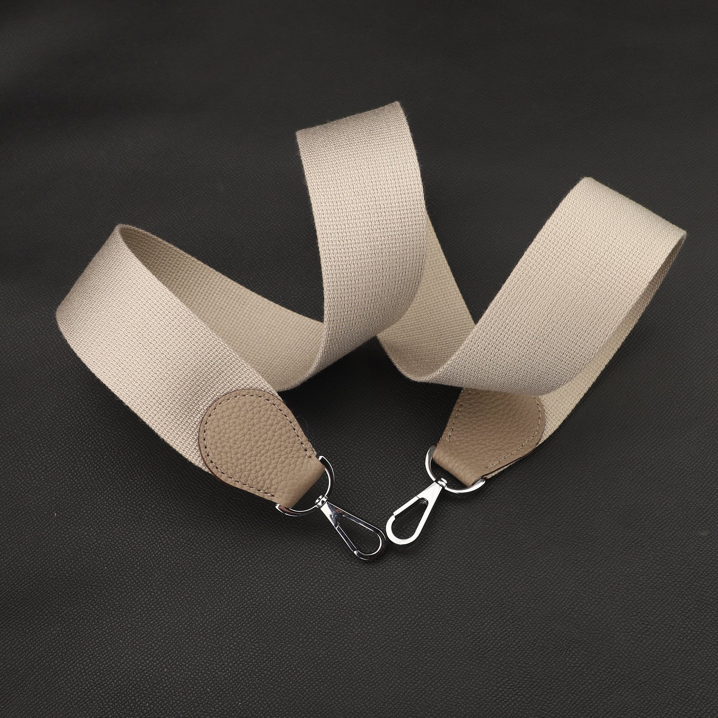 50mm Width pure color Canvas with Celemence Leather bag strap for Evelyn bag, Shoulder canvas bag strap,Guitar strap,purse strap