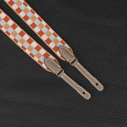 25 mm canvas wallet shoulder strap for To Go Kelly long wallet strap in Flipperball canvas and Epsom calfskin Leather to go constance wallet