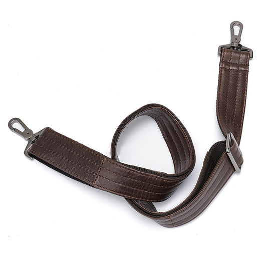 Handcrafted Leather Shoulder Strap for Men – Adjustable Crossbody Strap, Premium Cowhide Material, Business/ Casual Style, Versatile Accessory