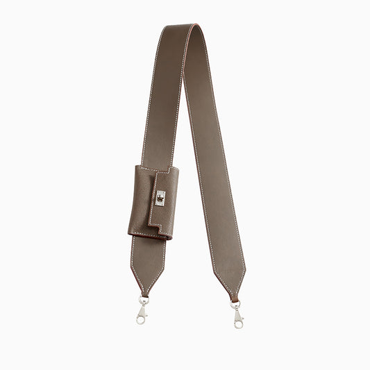 Handmade Genuine Leather Shoulder Strap for Kelly Pocket – Premium Wide Leather Bag Strap