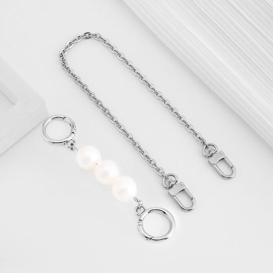 Handmade Extension Chain Shoulder Strap with Metal Decorative Chain for City17 Bucket Bag – DIY Detachable Accessory