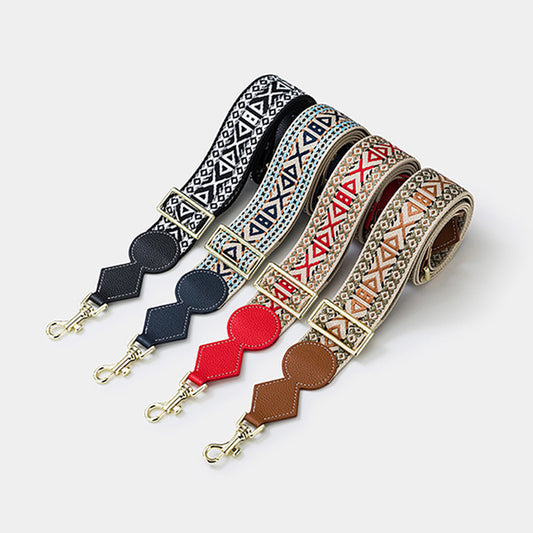 Handcrafted Adjustable Canvas & Leather Shoulder Strap for Evelyn Bags - Premium Quality Replacement Strap