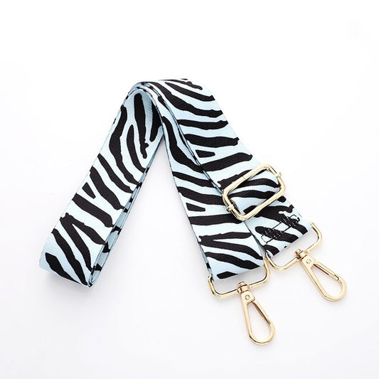 Custom Handmade 3.8cm Wide Adjustable Nylon Canvas Shoulder Strap with Colorful Accessories - Crossbody Replacement Strap