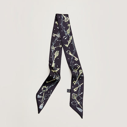 Premium Silk Scarf - 100% Mulberry Silk Twilly for Handbag Strap, Hair Accessory, and Luxury Fashion