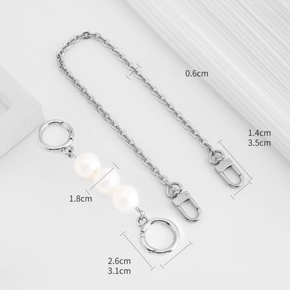 Handmade Extension Chain Shoulder Strap with Metal Decorative Chain for City17 Bucket Bag – DIY Detachable Accessory