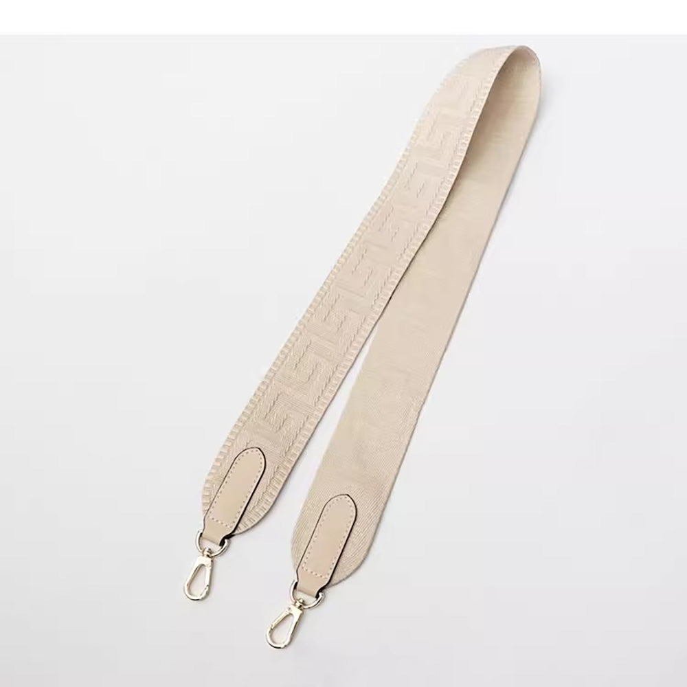 Color-Block Canvas & Leather Replacement Shoulder Strap, 5cm Wide, Handmade with Premium Quality