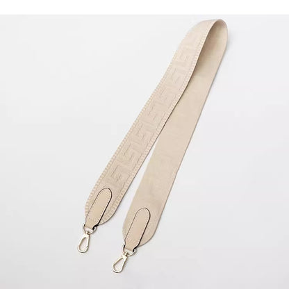 Color-Block Canvas & Leather Replacement Shoulder Strap, 5cm Wide, Handmade with Premium Quality