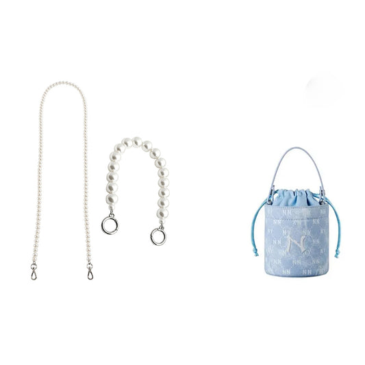 Pearl Crossbody Chain & Handle Chain for Small Women's Bucket Bag – Elegant Pearl Strap & Decorative Bag Accessory