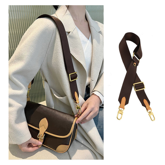 Handcrafted Diane Baguette Bag Canvas Shoulder Strap - Adjustable 79-118cm, 3.9cm Wide, Crossbody & Shoulder Use, Replacement Strap
