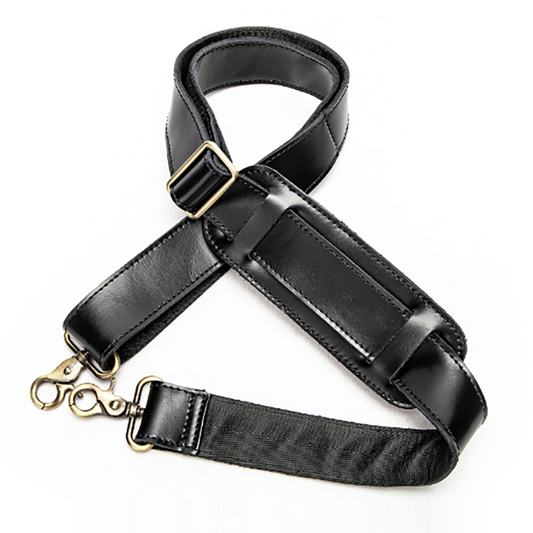 Vintage Crazy Horse Leather Shoulder Strap for Men – Adjustable Length, Versatile Single Shoulder or Crossbody Use, Retro Style for Messenger Bags