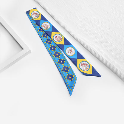 Versatile Silk Scarf - Elegant Handbag Handle Strap or Hand Accessory, Lightweight and Fashionable