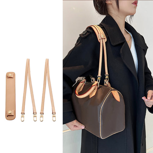 Handcrafted Vachetta Leather Shoulder Strap for Speedy 25 – Pillow Bag Underarm Strap Replacement, Customizable Leather Bag Handle