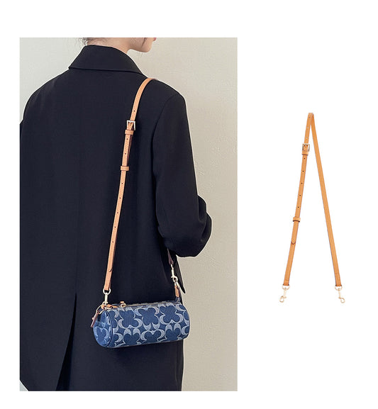 Handmade Leather Adjustable Shoulder Strap | Compatible with Pouch Cylinder Bags, Soft & Fine Craftsmanship