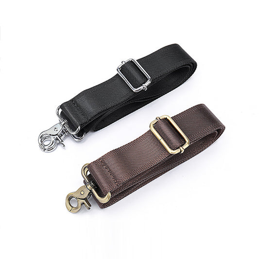 New Fashionable Leather and Nylon Adjustable Shoulder Strap for Men – Long, Trendy Crossbody Bag Strap, Durable and Stylish Handle for Bags