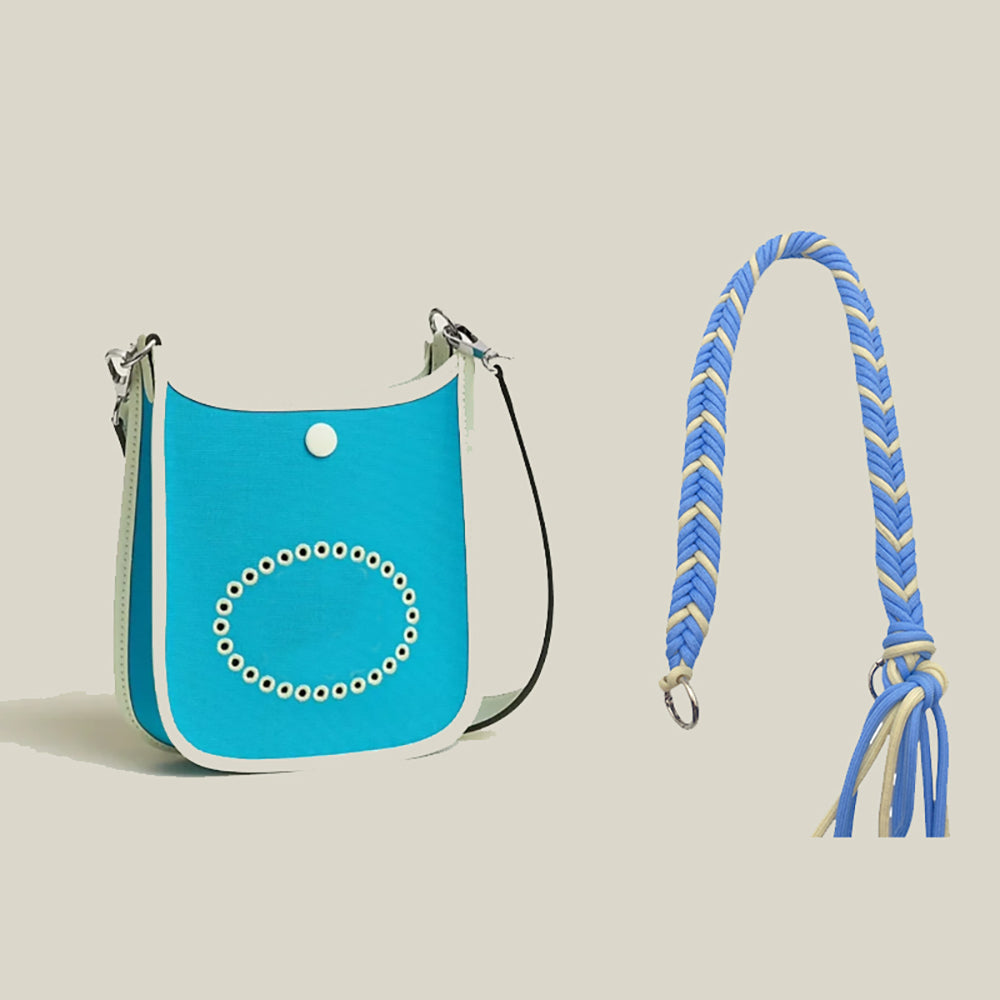 Handcrafted Colorful Woven Shoulder Strap for 2025 New Evelyne Bag, Customizable Handcrafted Rope Bag Strap