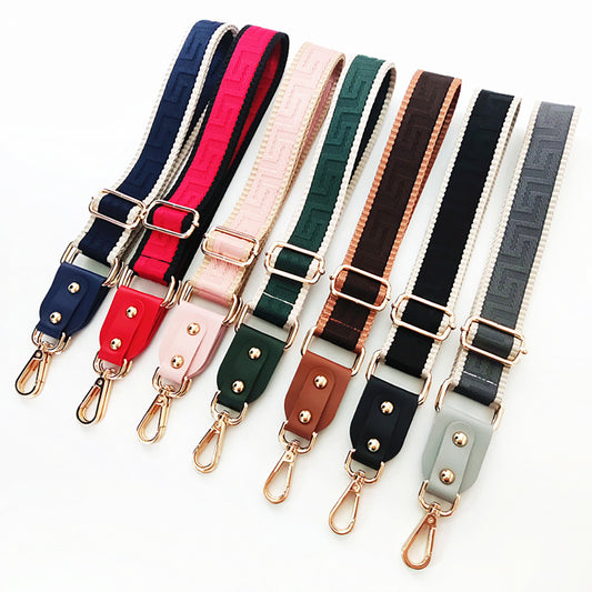 Colorful Maze Woven Canvas Shoulder Strap – Replacement Strap for Crossbody & Shoulder Bags
