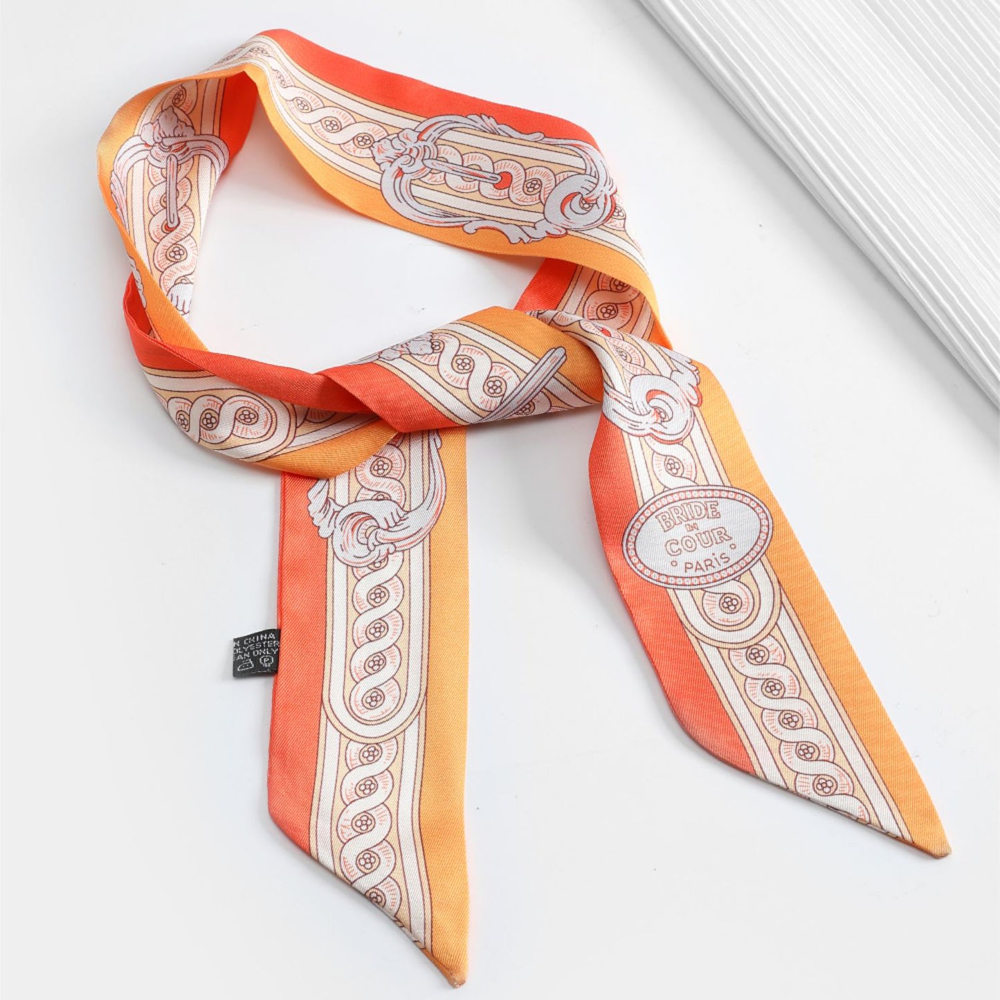 Versatile Silk Scarf - Elegant Handbag Handle Strap or Hand Accessory, Lightweight and Fashionable