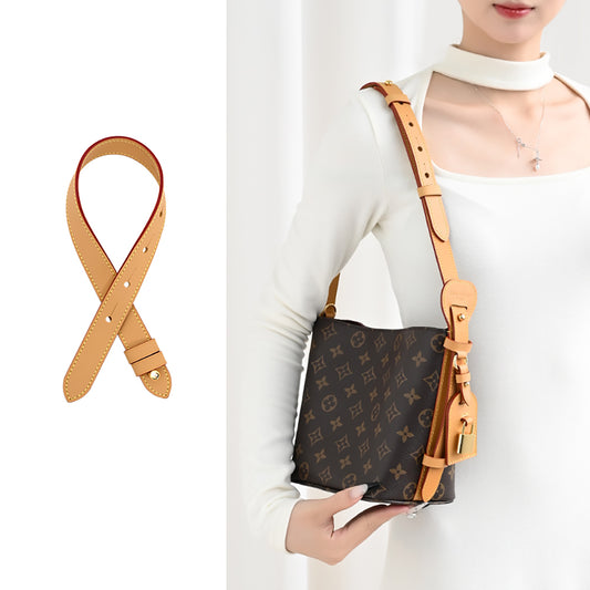 Vachetta Leather Extended Shoulder Strap for All In BB Bags – Wide & Adjustable Replacement Strap Accessory