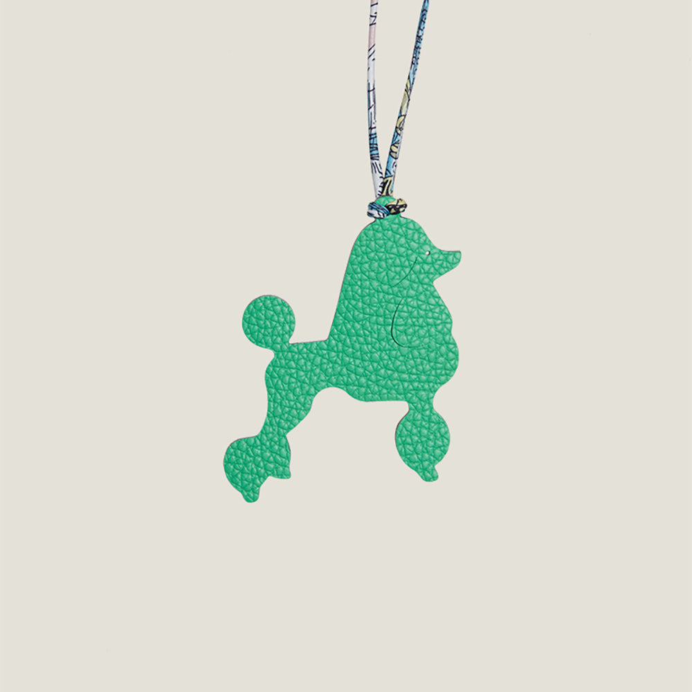 Whimsical Animal Car Charm – Imported Genuine Leather Handcrafted Cute Bag Pendant, Light Luxury Style