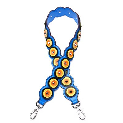 New Women's Bag Strap, Wide Shoulder Strap with Colorful Studded Floral Design, Versatile Single Shoulder Bag Strap