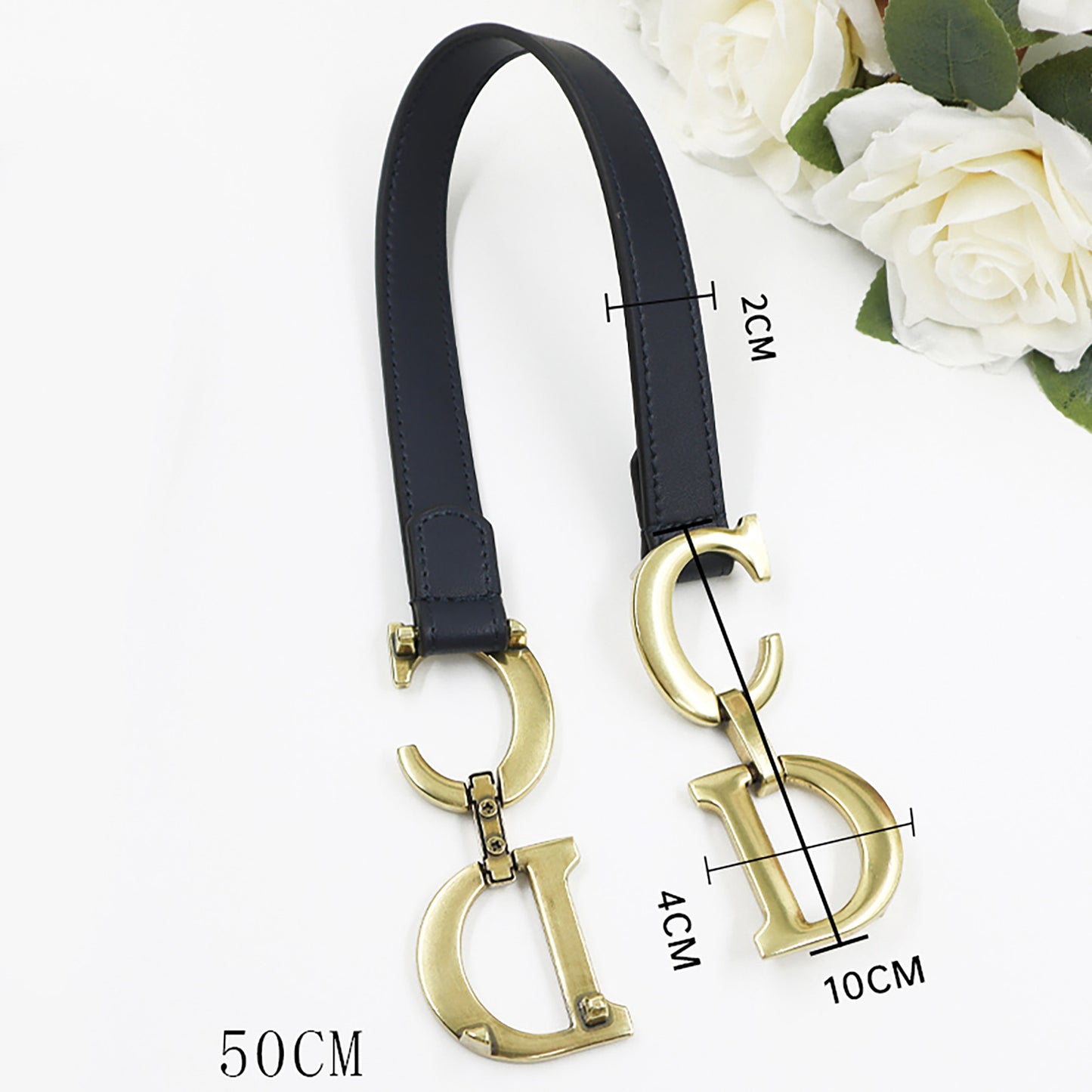 Handcrafted Leather Saddle Bag Strap Replacement with CD Hardware – Shoulder, Crossbody, and Underarm Strap for Bags