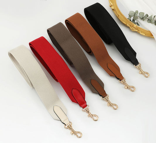 Handmade Customizable Canvas Shoulder Strap – 5cm Wide, Solid Color, Adjustable Length, Perfect for Crossbody & Shoulder Bags