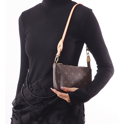 Handcrafted Vachetta Leather Replacement Shoulder Strap for Women's Underarm Bags