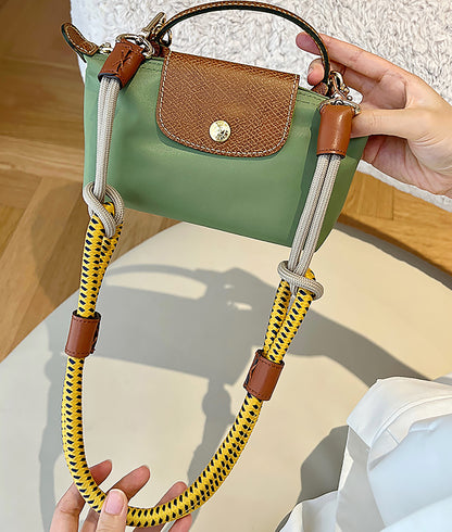 The Pliage Energy bag replacement shoulder strap, nylon woven strap, leather transformation buckle, single shoulder strap