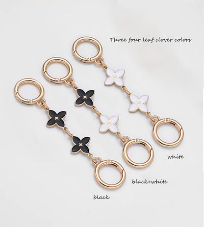 Metal Chain Extension with Four-Leaf Clover Design – Replacement Strap for Small Shoulder & Clutch Bags
