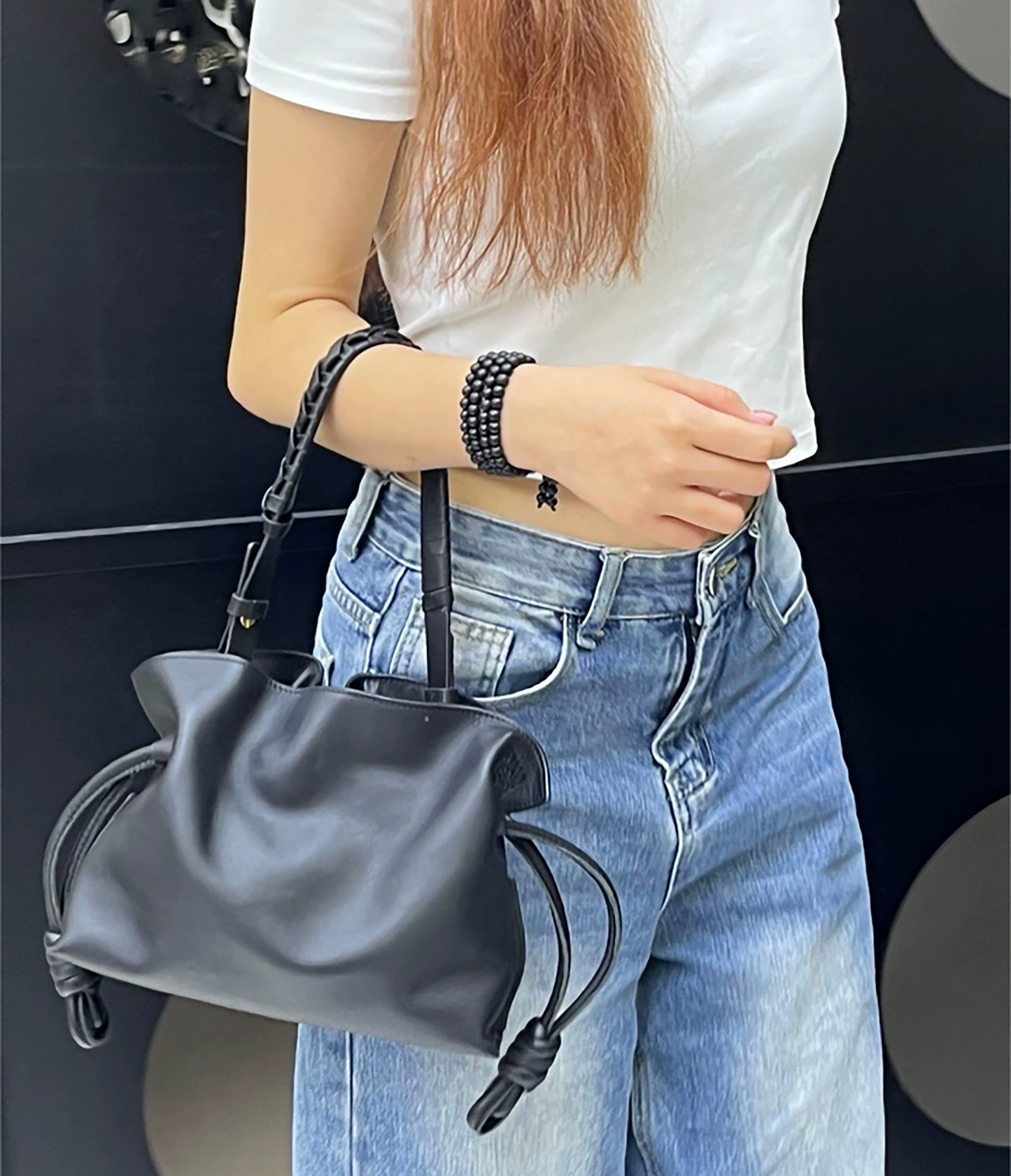 Genuine Leather Flamenco Bag Replacement Handle & Shoulder Strap – 47cm Length, 1.8cm Width