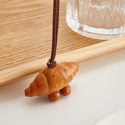 Realistic Keychain - Pretzel Bagel Bun Bread Pendant, Durable Bakery Material, Comfortable Handfeel, Perfect for Food Lovers