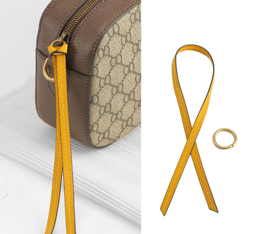 Genuine Leather Replacement Strap for Marmont Bag – 0.8cm Width, 23cm Length, Versatile Rope-style Cord Accessory