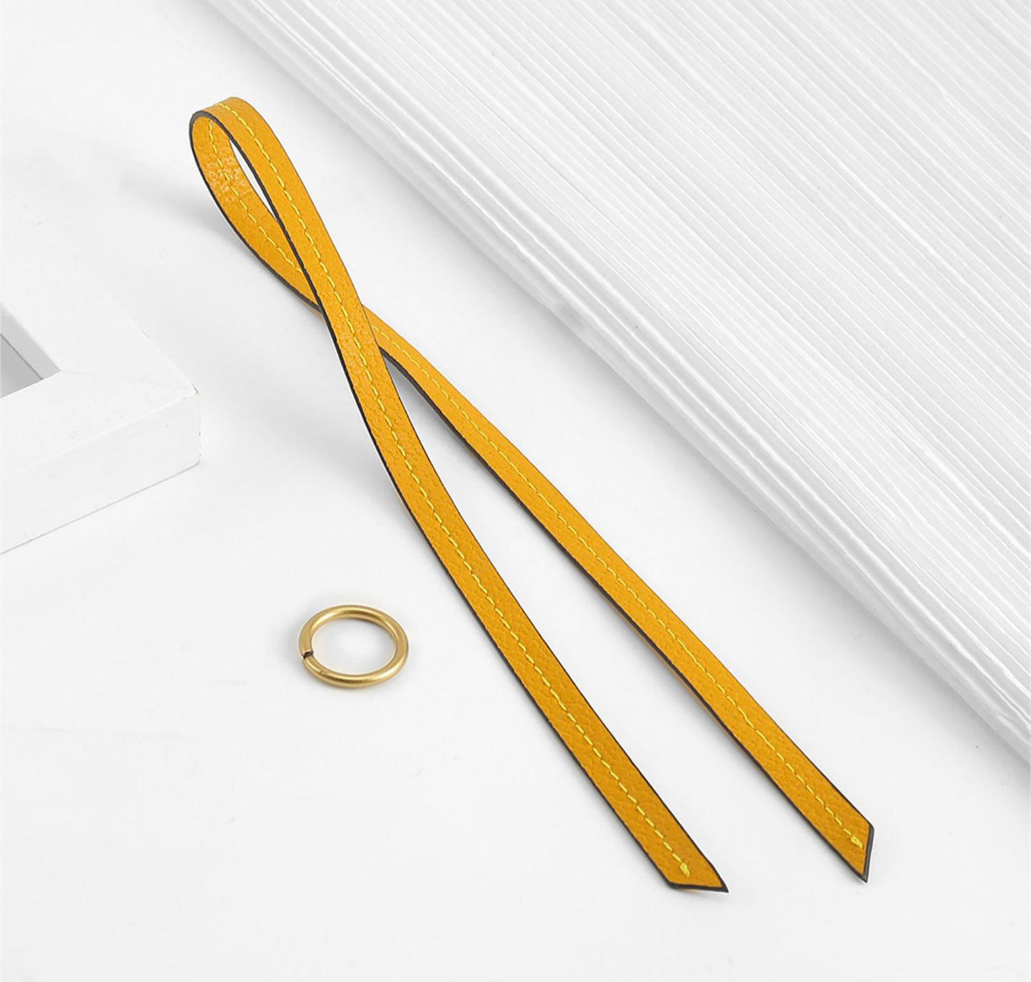Genuine Leather Replacement Strap for Marmont Bag – 0.8cm Width, 23cm Length, Versatile Rope-style Cord Accessory