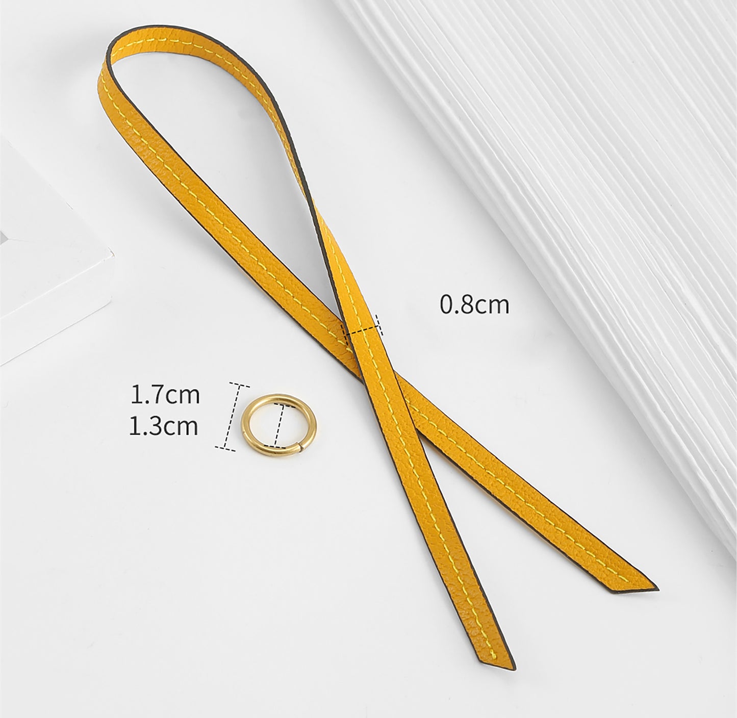 Genuine Leather Replacement Strap for Marmont Bag – 0.8cm Width, 23cm Length, Versatile Rope-style Cord Accessory