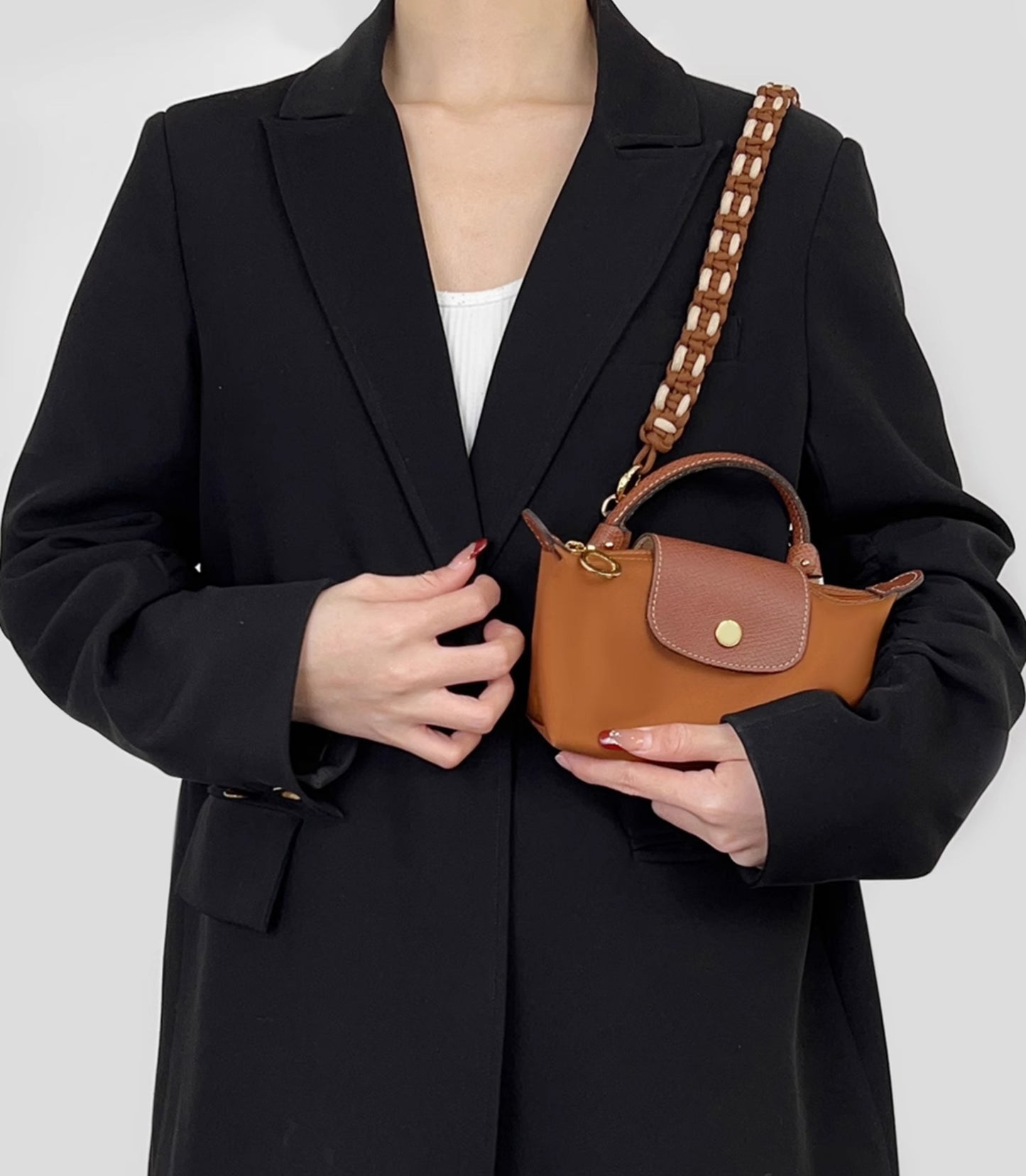 Handcrafted Woven Crossbody Strap for Satchel19 - Fashionable & Versatile Replacement Shoulder Bag Strap