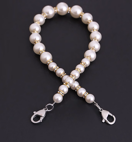 Bag pearl chain handle, mini chain DIY bag strap, short chain accessories