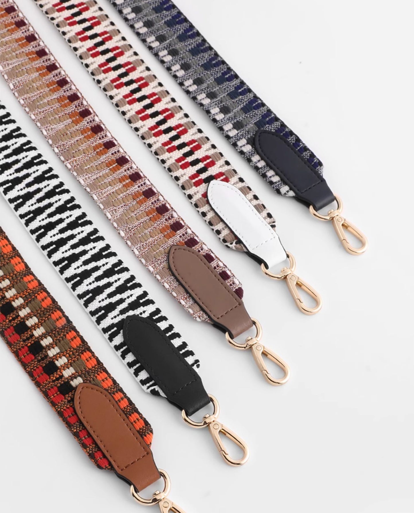 Boho Ethnic-Style Canvas Shoulder Strap – Adjustable Crossbody & Backpack Replacement Strap, Versatile Bag Accessory