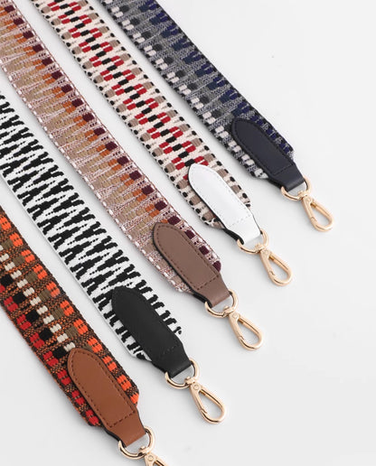 Boho Ethnic-Style Canvas Shoulder Strap – Adjustable Crossbody & Backpack Replacement Strap, Versatile Bag Accessory