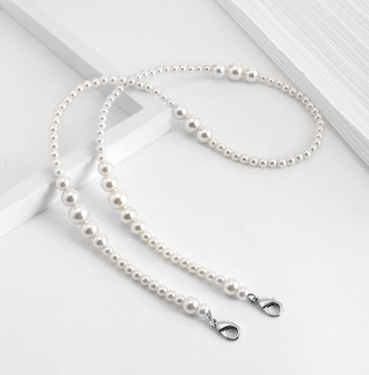 Premium Imitation Pearl Chain Strap,A Glamorous Substitute for Crossbody and Shoulder Bags