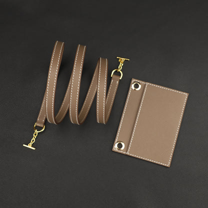 Design Insert Card With Shoulder Strap For Constance compact Wallet,The Epsome Leather shoulder strap for Constance compact Wallet