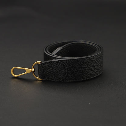 38mm width Shoulder Strap Togo leather Black and Gold Hardware for Kelly and Bolide,kelly strap,shoulder strap,crossbody strap,guitar strap